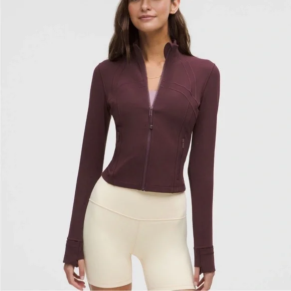 Lululemon Define Cropped Jacket Nulu Goodnight Plum 4 - Picture 1 of 11